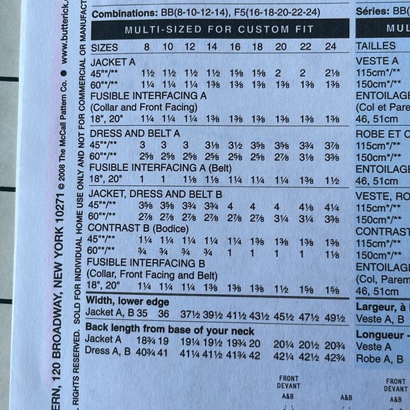 Butterick B5214 Retro '47 sewing pattern, forties style halter dress & jacket - Picture 6 of 7